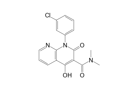 4-Hydroxy-N,N-dimethyl-2-oxo-1-(3-chlorophenyl)-1,2-dihydro-1,8-naphthridine-3-carboxamide