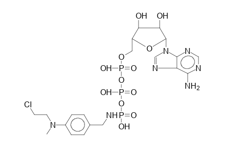 ADENOSINE-5'-TRIPHOSPHATE, PARA-(N-METHYL-N-2-CHLOROETHYLAMINO)BENZYLAMIDE