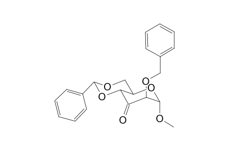 Methyl 2-O-benzyl-4,6-O-benzylidene-.alpha.-D-arabino-hexapyranosid-3-ulose