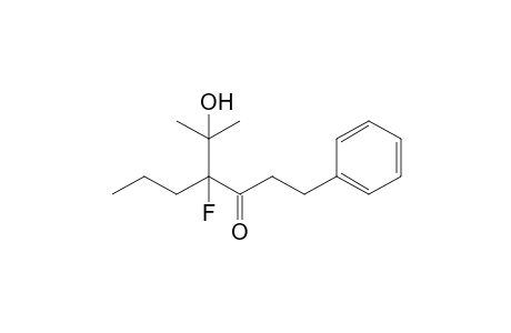 4-Fluoro-4-(1-hydroxy-1-methylethyl)-1-phenyl-3-heptanone
