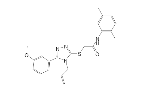 2-{[4-allyl-5-(3-methoxyphenyl)-4H-1,2,4-triazol-3-yl]sulfanyl}-N-(2,5-dimethylphenyl)acetamide