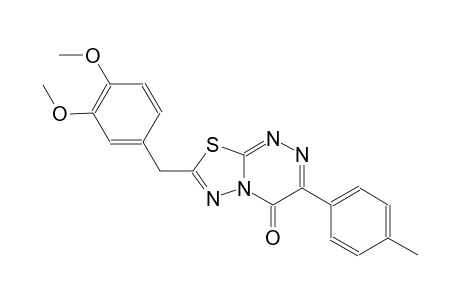 4H-[1,3,4]thiadiazolo[2,3-c][1,2,4]triazin-4-one, 7-[(3,4-dimethoxyphenyl)methyl]-3-(4-methylphenyl)-
