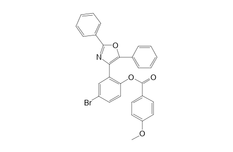 4-Bromo-2-(2,5-diphenyloxazol-4-yl)phenyl 4-methoxybenzoate