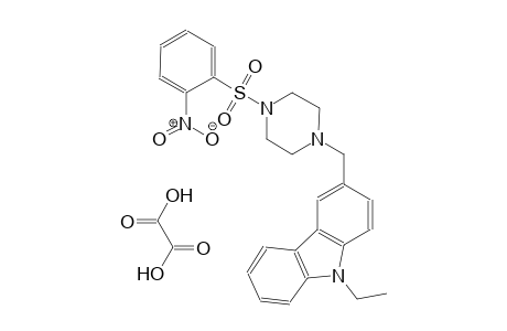 9-ethyl-3-((4-((2-nitrophenyl)sulfonyl)piperazin-1-yl)methyl)-9H-carbazole oxalate