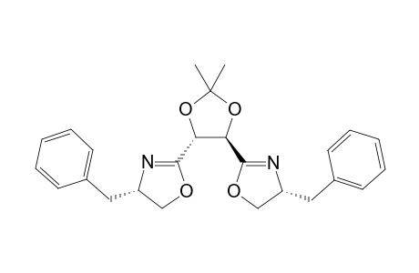 (-)-(4R,5R)-Bis[(S)-4-benzyloxazilin-2-yl]-2,2-dimethyl-1,3-dioxolane