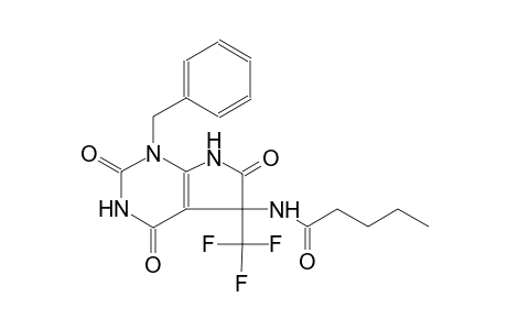 N-[1-benzyl-2,4,6-trioxo-5-(trifluoromethyl)-2,3,4,5,6,7-hexahydro-1H-pyrrolo[2,3-d]pyrimidin-5-yl]pentanamide