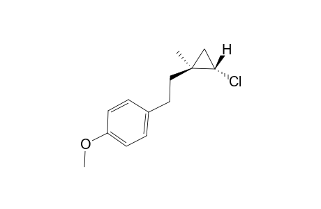 (1S*,2S*)-1-Chloro-2-(2-(4-methoxyphenyl)ethyl)-2-methylcyclopropane