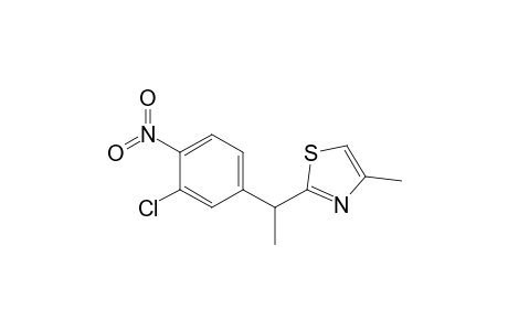 2-[1-(3-Chloro-4-nitrophenyl)ethyl]-4-methylthiazole
