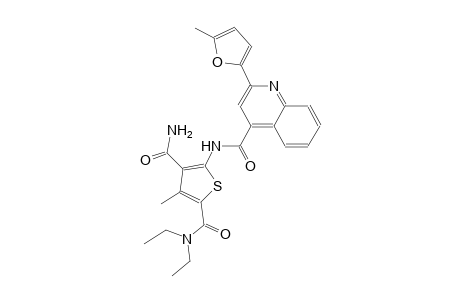 N~2~,N~2~-diethyl-3-methyl-5-({[2-(5-methyl-2-furyl)-4-quinolinyl]carbonyl}amino)-2,4-thiophenedicarboxamide