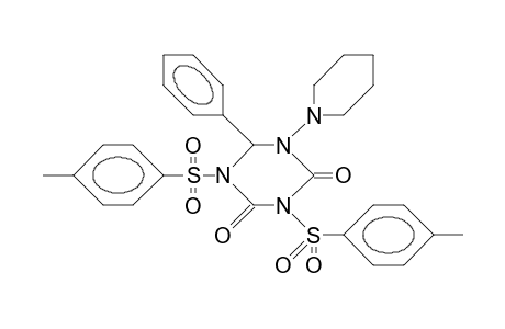 6-Phenyl-5-piperidino-1,3-bis(4-tosyl)-hexahydro-1,3,5-triazine-2,4-dione