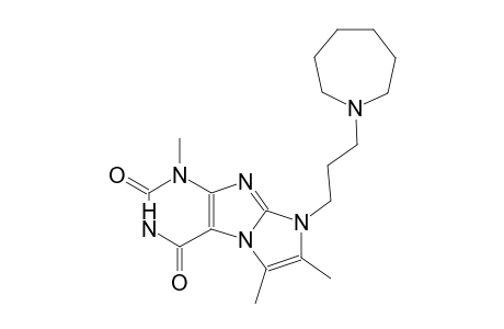 1H-imidazo[2,1-f]purine-2,4(3H,8H)-dione, 8-[3-(hexahydro-1H-azepin-1-yl)propyl]-1,6,7-trimethyl-