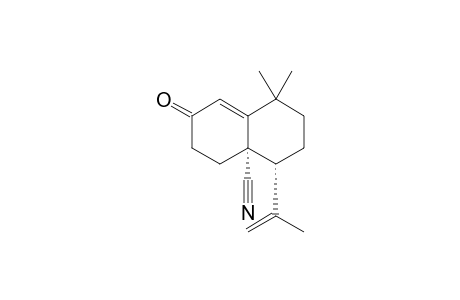 (4R,4aS)-1,1-dimethyl-4-(1-methylethenyl)-7-oxo-3,4,5,6-tetrahydro-2H-naphthalene-4a-carbonitrile