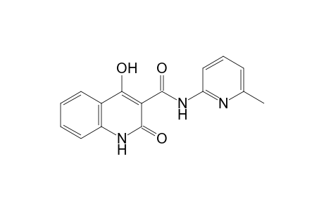 4-Hydroxy-N-(6-methyl-2-pyridinyl)-2-oxo-1,2-dihydro-3-quinolinecarboxamide
