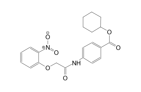 benzoic acid, 4-[[(2-nitrophenoxy)acetyl]amino]-, cyclohexyl ester