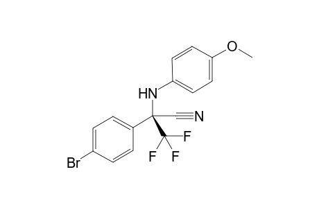 (S)-2-(4-Bromophenyl)-3,3,3-trifluoro-2-((4-methoxyphenyl)amino)propanenitrile