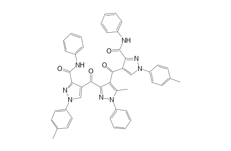 3,4-Bis-(1-p-tolyl)-3-phenylaminocarbonyl-pyrazol-4-carbonyl)-5-methyl-1-phenyl-pyrazole