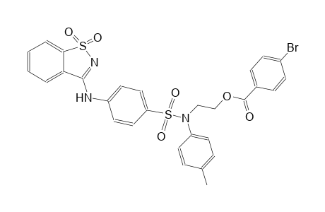 benzoic acid, 4-bromo-, 2-[[[4-[(1,1-dioxido-1,2-benzisothiazol-3-yl)amino]phenyl]sulfonyl](4-methylphenyl)amino]ethyl ester