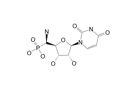 5'-[1'-(5'R-AMINO-BETA-D-RIBO-PENTA-1',4'-FURANOSYL)-URACIL]-PHOSPHONIC-ACID