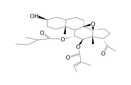 11alpha-O-2-METHYLBUTYRYL-12beta-O-TIGLOYLTENACIGENIN B