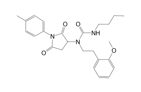 N'-butyl-N-[2-(2-methoxyphenyl)ethyl]-N-[1-(4-methylphenyl)-2,5-dioxo-3-pyrrolidinyl]urea
