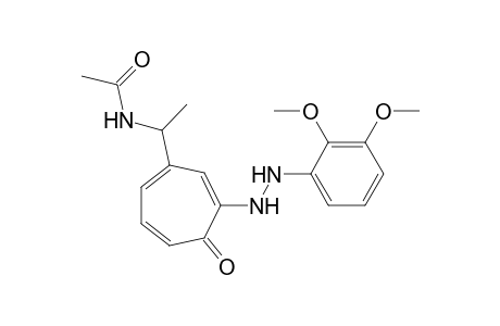 4-(1-Acetamidoethyl)-2-[2-(2,3-dimethoxyphenyl)hydrazino]tropone