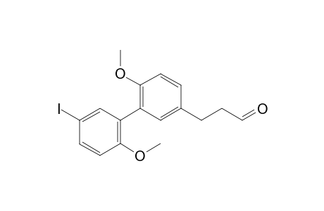 3-[3-(5-iodo-2-methoxy-phenyl)-4-methoxy-phenyl]propanal