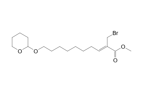 Methyl 2-bromomethyl-10-tetrahydropyranyloxy-2-decenoate