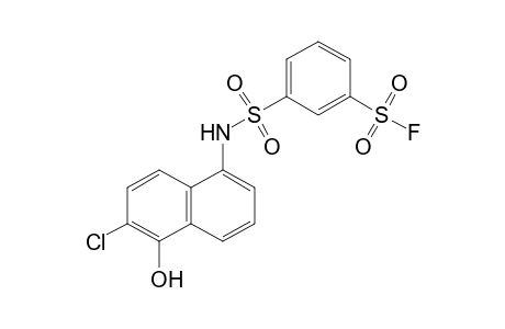 Benzenesulfonyl fluoride, 3-[[(6-chloro-5-hydroxy-1-naphthalenyl)amino]sulfonyl]-