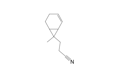 exo-7-Methylbicyclo(4.1.0)Hept-2-en-endo-7-propanenitrile