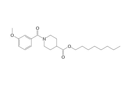 Isonipecotic acid, N-(3-methoxybenzoyl)-, octyl ester