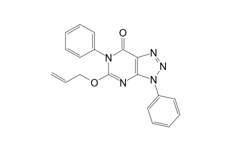 3,6-Dihydro-3,6-diphenyl-5-allyloxy-7H-1,2,3-triazolo[4,5-d]pyrimidin-7-one