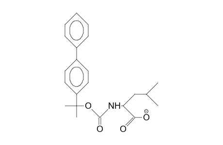 N-<1-(4-Biphenylyl)-1-methyl-ethoxycarbonyl)-leucine anion