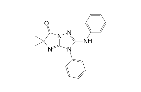2-Anilino-5,5-dimethyl-3-phenyl-6-imidazo[1,2-b][1,2,4]triazolone