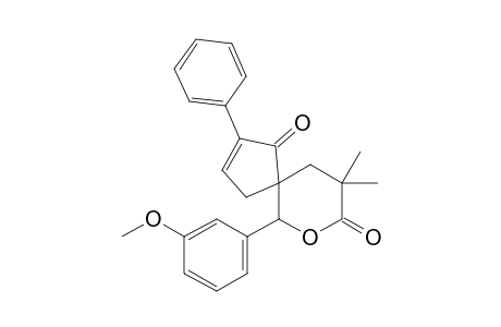 10-(3-Methoxyphenyl)-7,7-dimethyl-2-phenyl-9-oxaspiro[4.5]dec-2-en-1,8-dione