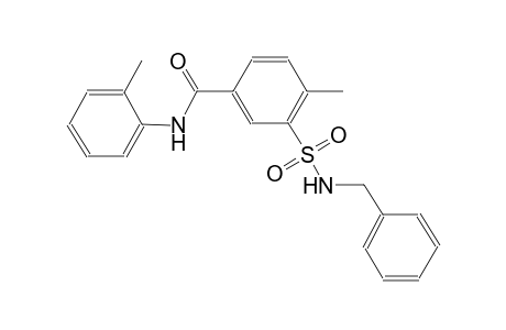 3-[(benzylamino)sulfonyl]-4-methyl-N-(2-methylphenyl)benzamide