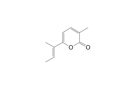 6-[(E)-but-2-en-2-yl]-3-methylpyran-2-one