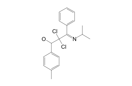 N-[2,2-DICHLORO-3-HYDROXY-3-(4-METHYLPHENYL)-1-PHENYL-1-PROPYLIDENE]-ISOPROPYLAMINE