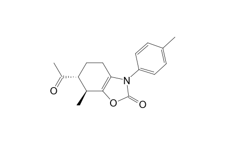 (6R*,7S*)-6-Acetyl-7-methyl-N-p-tolyl-4,5,6,7-tetrahydrobenzoxazol-2-one
