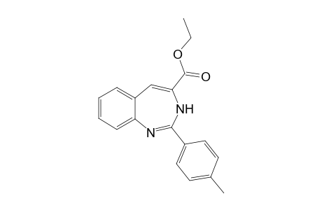 2-(4-Methylphenyl)-3H-1,3-benzodiazepine-4-carboxylic acid ethyl ester
