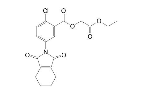 Benzoic acid, 2-chloro-5-(1,3,4,5,6,7-hexahydro-1,3-dioxo-2H-isoindol-2-yl)-, 2-ethoxy-2-oxoethyl ester