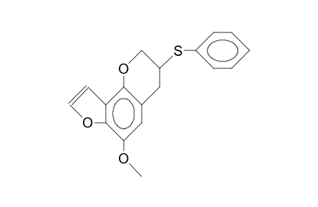 6-Methoxy-3-phenylthio-(2,3,4H)-furo(2,3-H)-1-benzopyran