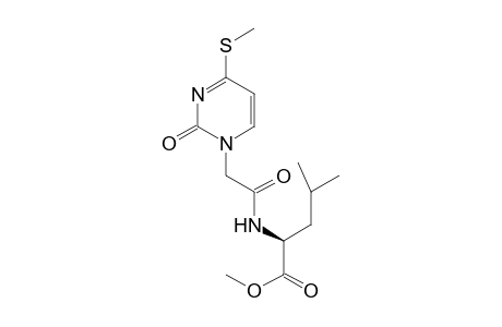 N-{[4-(Methylsulfanyl)-2-oxopyrimidin-1(2H)-yl]acetyl}-L-leucine Methyl Ester