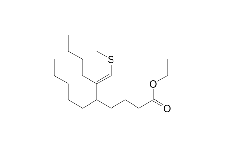 Decanoic acid, 6-[(methylthio)methylene]-5-pentyl-, ethyl ester, (E)-
