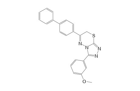 6-[1,1'-biphenyl]-4-yl-3-(3-methoxyphenyl)-7H-[1,2,4]triazolo[3,4-b][1,3,4]thiadiazine