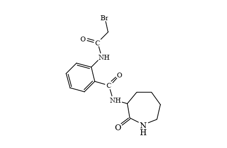 2-bromo-2'-[(hexahydro-2-oxo-1H-azepin-3-yl)carbamoyl]acetanilide