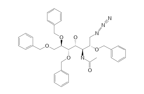 3-ACETAMIDO-1-AZIDO-2,5,6,7-TETRA-O-BENZYL-1,3-D-GLYCERO-D-GALACTO-HEPTITOL