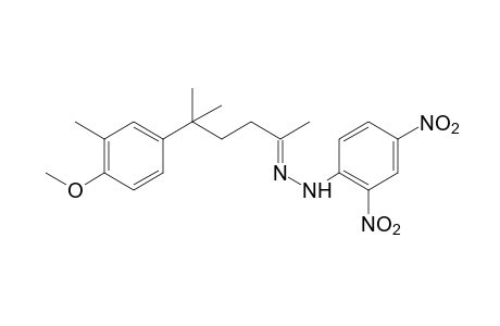 5-(4-methoxy-m-tolyl)-5-methyl-2-hexanone, (2,4-dinitrophenyl)hydrazone