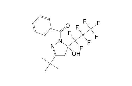 1-benzoyl-3-tert-butyl-5-(1,1,2,2,3,3,3-heptafluoropropyl)-4,5-dihydro-1H-pyrazol-5-ol