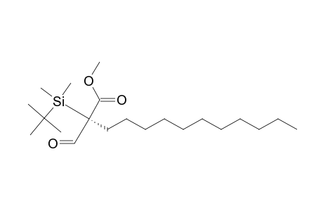 Methyl R-(-)-2-(t-butyldimethylsilyl)-2-formyltridecanoate