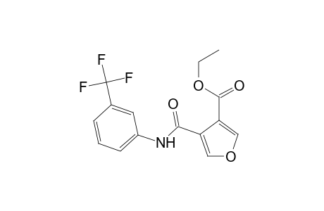 3-Furancarboxylic acid, 4-[[[3-(trifluoromethyl)phenyl]amino]carbonyl]-, ethyl ester